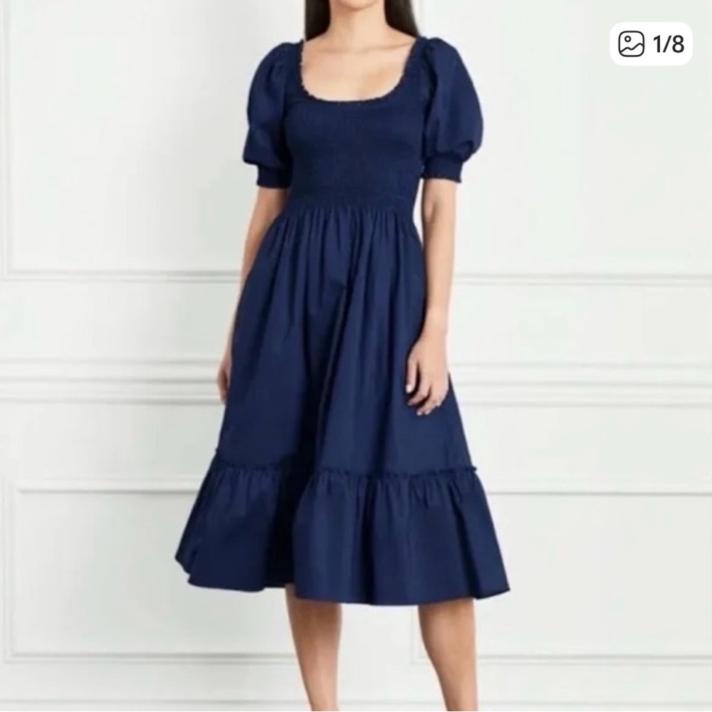 Hill House Navy Midi Dress